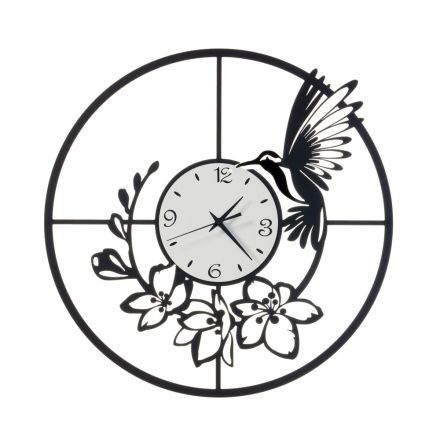 Reloj de Hierro con Decoración de Colibrí Made in Italy - Virgen Viadurini