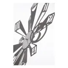 Reloj de Hierro con Particular Efecto Óptico Made in Italy - Rueda Viadurini