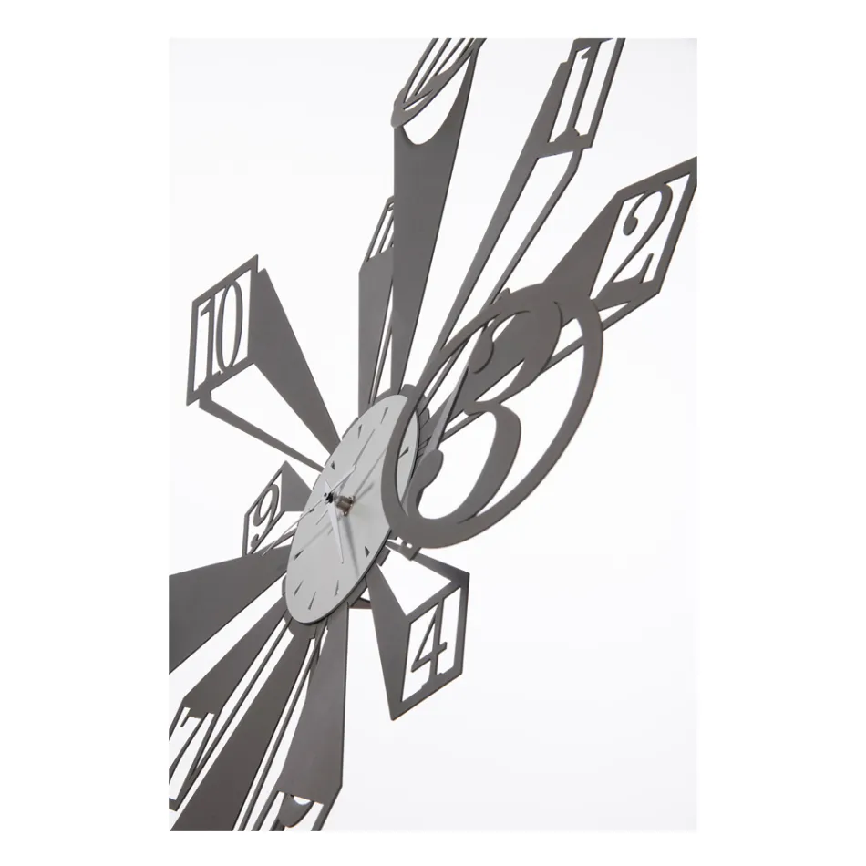 Reloj de Hierro con Particular Efecto Óptico Made in Italy - Rueda Viadurini