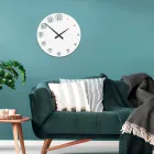 Reloj de madera con números que aumentan gradualmente Made in Italy - Kenia Viadurini