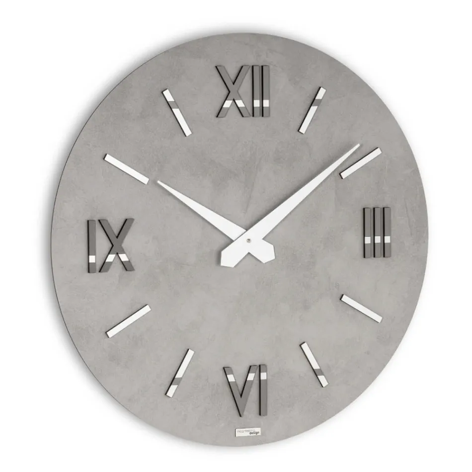 Reloj en MDF y Polipropileno con Diferentes Texturas Made in Italy - Nice Viadurini