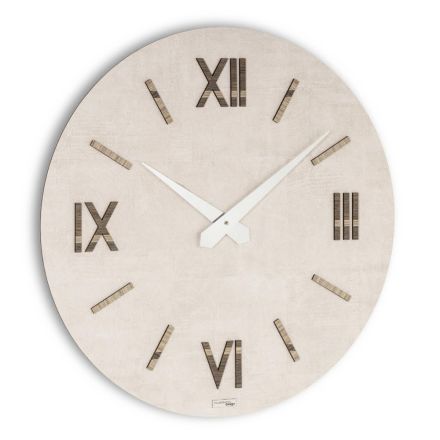 Reloj en MDF y Polipropileno con Diferentes Texturas Made in Italy - Nice Viadurini