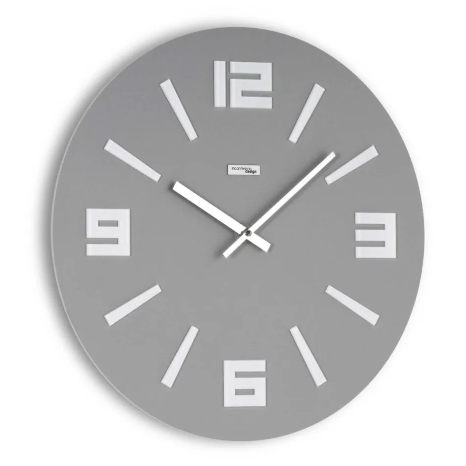 Reloj de PVC semiespumado y metacrilato de color Made in Italy - Común Viadurini
