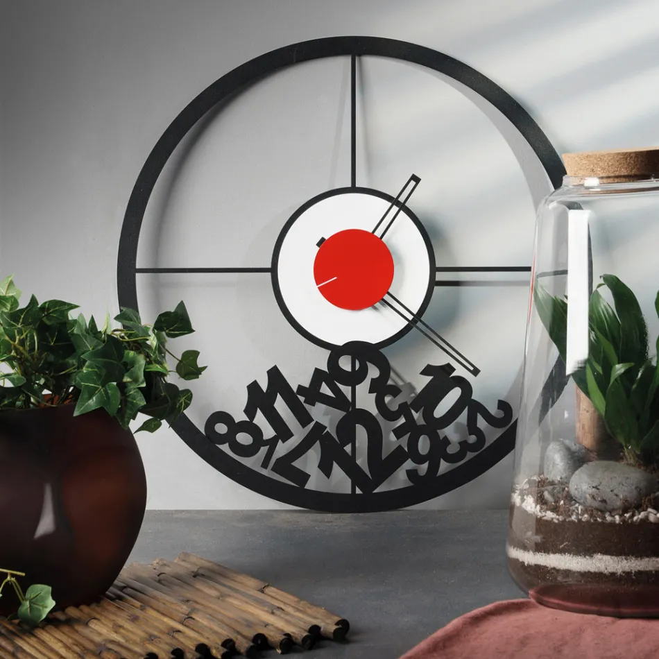 Reloj de Hierro con Números Caídos Made in Italy - Aries Viadurini