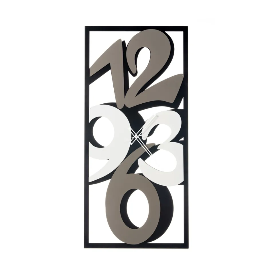 Reloj de Hierro con Grandes Números Made in Italy - Acuario Viadurini