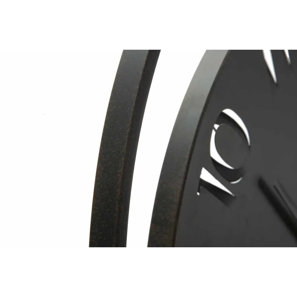 Reloj de pared redondo diámetro 60 cm hierro moderno - Beatrix Viadurini