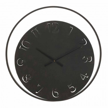 Reloj de pared redondo diámetro 60 cm hierro moderno - Beatrix Viadurini