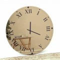 Reloj de pared redondo en cristal espejado Made in Italy - Gear