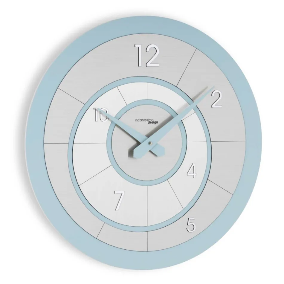 Reloj Redondo en PVC Semiespumado de Alta Densidad Hecho en Italia - Creativo Viadurini