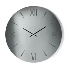 Reloj redondo de cristal espejado con números grabados con láser - Clelia Viadurini