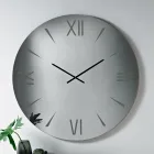 Reloj redondo de cristal espejado con números grabados con láser - Clelia Viadurini