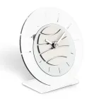 Reloj de Mesa Redondo de Metacrilato Transparente Made in Italy - Strange Viadurini