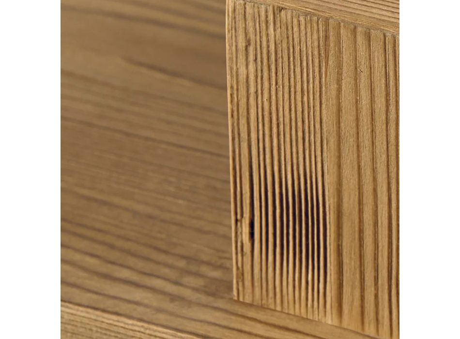Banco de doble cara en madera maciza de conífera Made in Italy - Luce Viadurini