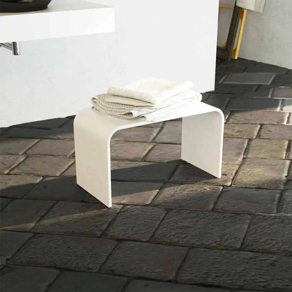 Banco de baño largo de diseño moderno producido en Italia Recanati Viadurini