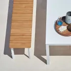 Banco de exterior Varaschin System en aluminio pintado de diseño. Viadurini