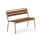 Banco de jardín apilable con estructura de acero galvanizado Made in Italy - Ralph Viadurini