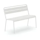 Banco de jardín apilable con estructura de acero galvanizado Made in Italy - Ralph Viadurini