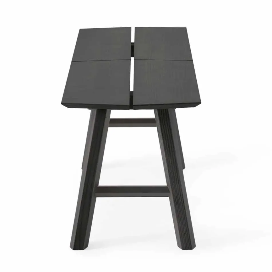 Banco de diseño moderno en madera de fresno con asiento chapado - Andria Viadurini