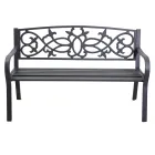 Banco de jardín de metal con diferentes acabados - Grapadora Viadurini