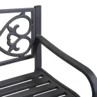 Banco de jardín de metal con diferentes acabados - Grapadora Viadurini