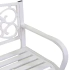 Banco de jardín de metal con diferentes acabados - Grapadora Viadurini