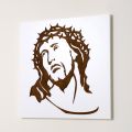 Panel blanco que representa el rostro de Cristo Made in Italy - Akari