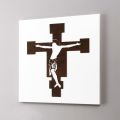 Panel Blanco con Representación del Crucifijo Made in Italy - Airi