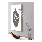 Panel que representa la familia grabada con láser Made in Italy - Chiaki Viadurini