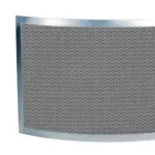 Parachispas con Malla Negra y Acero Curvado Made in Italy - Zafiro Viadurini