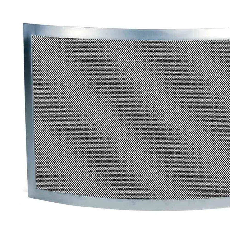 Parachispas con Malla Negra y Acero Curvado Made in Italy - Zafiro Viadurini