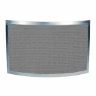 Parachispas con Malla Negra y Acero Curvado Made in Italy - Zafiro Viadurini