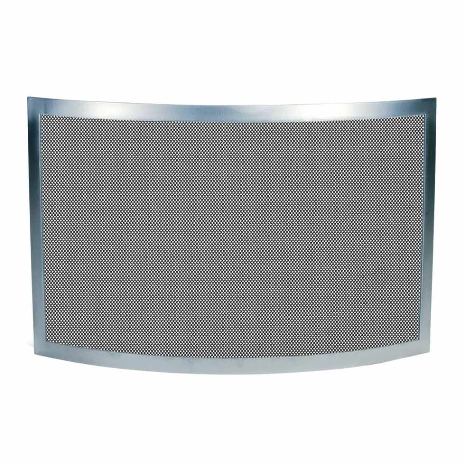 Parachispas con Malla Negra y Acero Curvado Made in Italy - Zafiro Viadurini