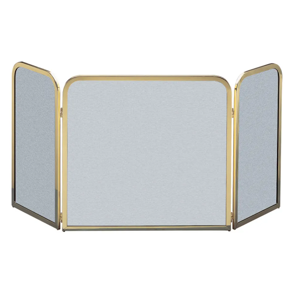 Parachispas en Latón y Malla Negra en Diferentes Tamaños Made in Italy - Iguana Viadurini