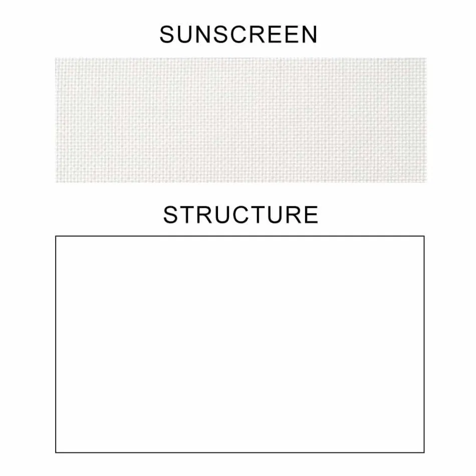 Sombrilla de tela con estructura de aluminio - Emma Sunscreen by Varaschin Viadurini