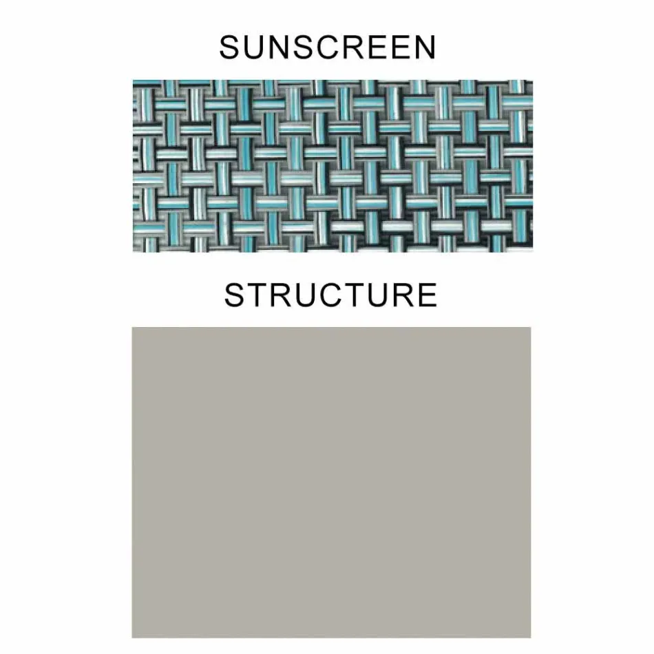 Sombrilla de tela con estructura de aluminio - Emma Sunscreen by Varaschin Viadurini