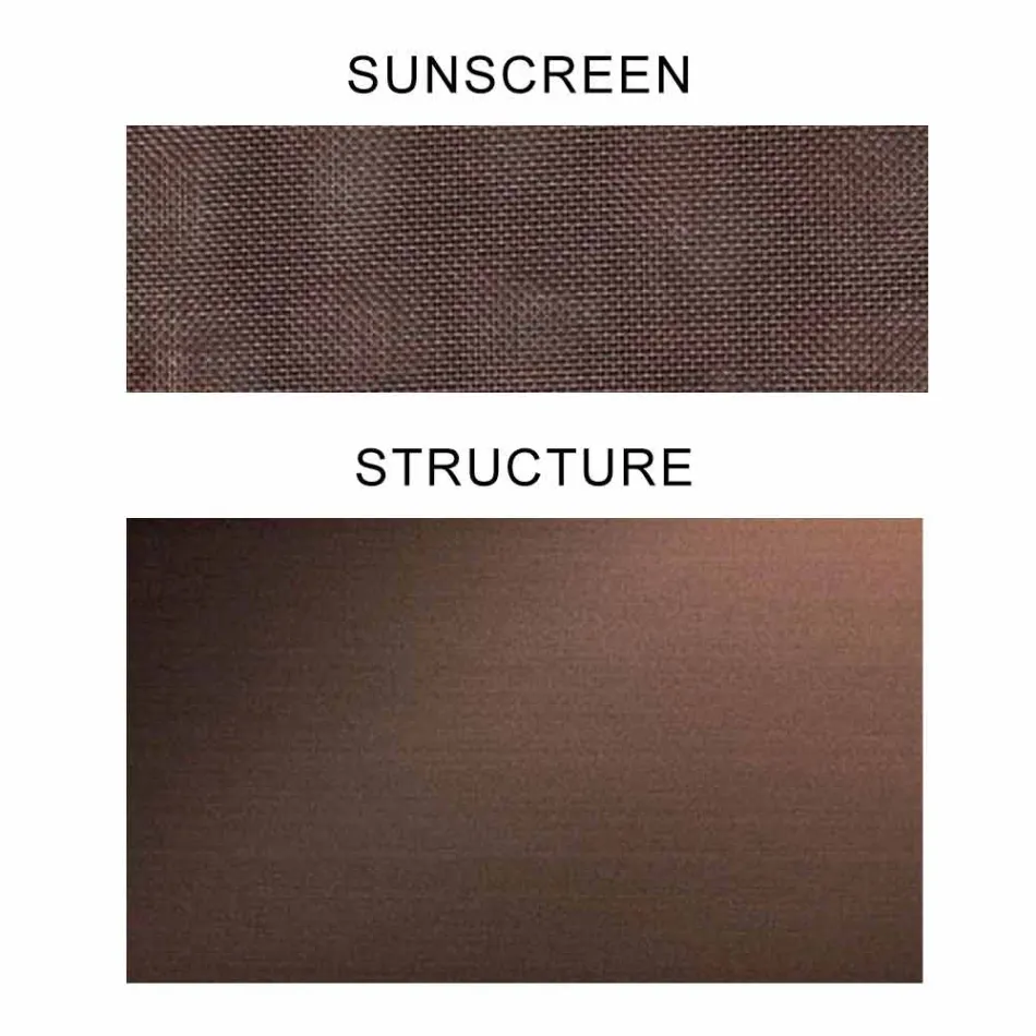 Sombrilla de tela con estructura de aluminio - Emma Sunscreen by Varaschin Viadurini