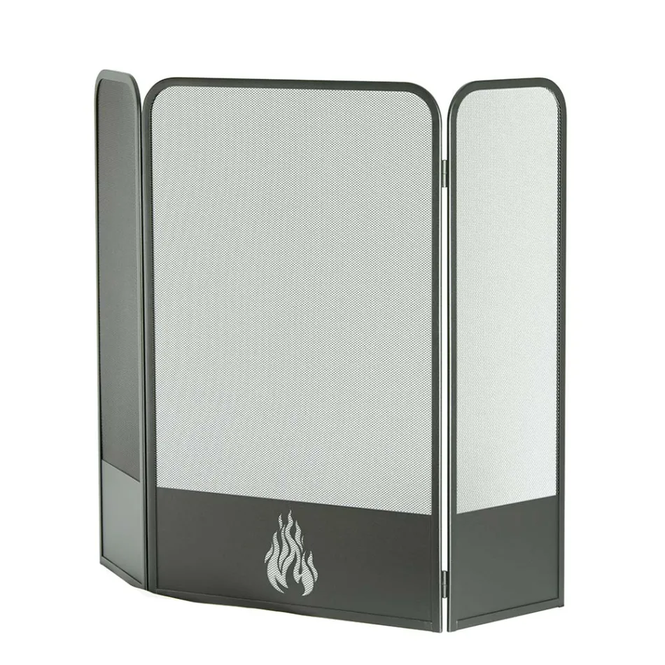 Protector de estufa con 3 puertas metálicas Made in Italy - Cigno Viadurini