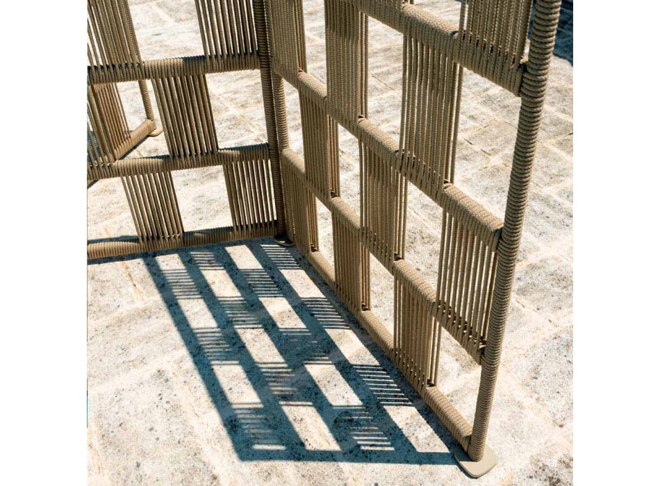 Biombo exterior de aluminio y cuerda en 2 alturas - Scacco by Talenti
