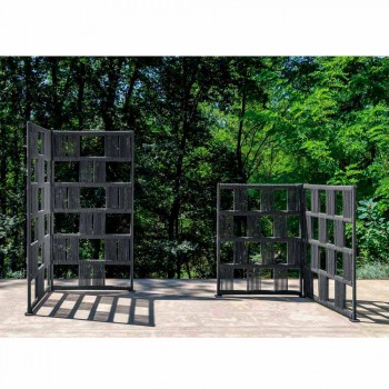 Biombo exterior de aluminio y cuerda en 2 alturas - Scacco by Talenti