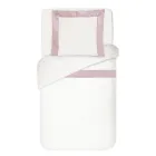 Juego de funda nórdica 100 % algodón y 10 % satén de algodón con 1 funda de almohada - Detalle Viadurini