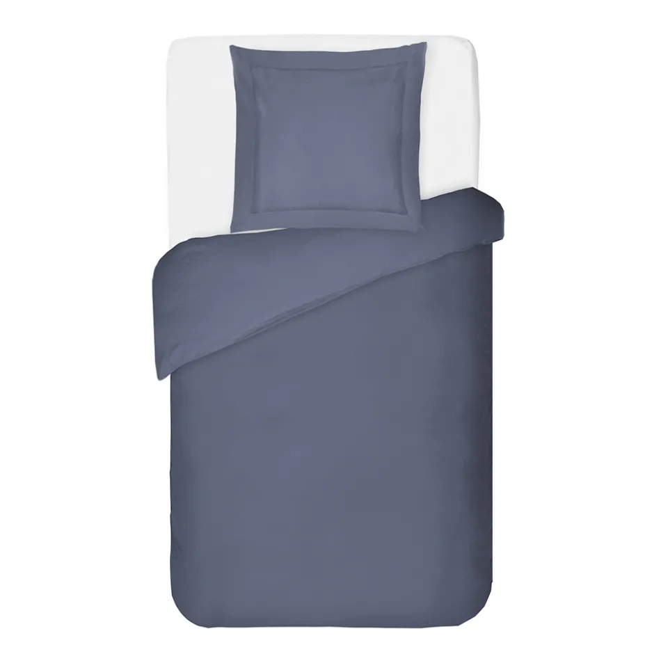 Juego de funda nórdica de satén 100 % algodón con 1 funda de almohada, fabricado en Italia, suave y esponjoso Viadurini