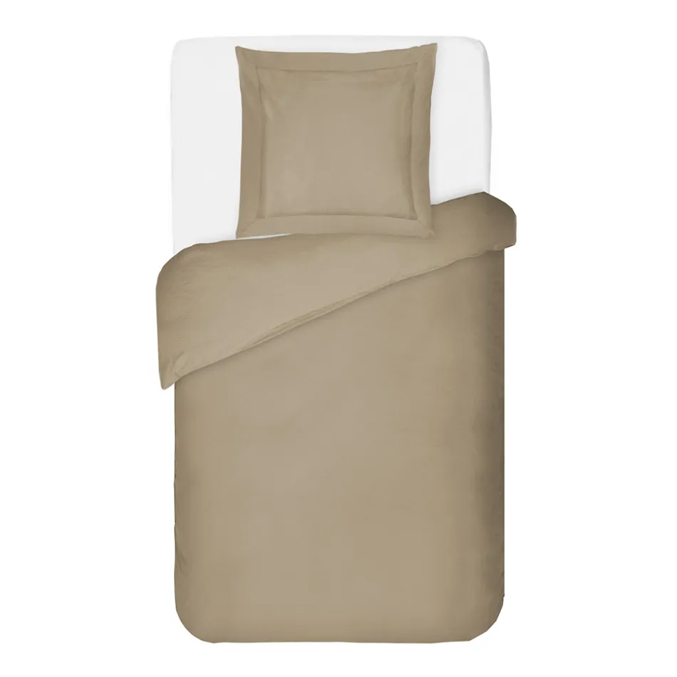 Juego de funda nórdica de satén 100 % algodón con 1 funda de almohada, fabricado en Italia, suave y esponjoso Viadurini