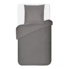 Juego de funda nórdica de satén 100 % algodón con 1 funda de almohada, fabricado en Italia, suave y esponjoso Viadurini