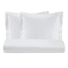 Juego de funda nórdica de satén 100 % algodón con 2 fundas de almohada fabricadas en Italia - Fluffy Viadurini