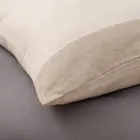 Juego de funda nórdica 90% algodón y 10% lino con 1 funda de almohada fabricado en Italia - Nestlé Viadurini