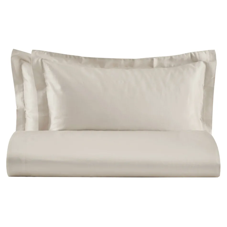 Juego de funda nórdica doble en satén 100 % algodón fabricado en Italia - Fluffy Viadurini