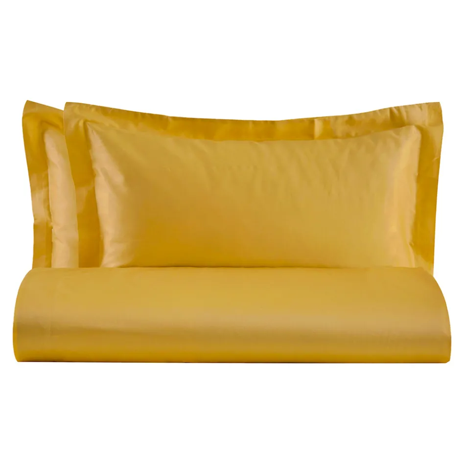 Juego de funda nórdica doble en satén 100 % algodón fabricado en Italia - Fluffy Viadurini