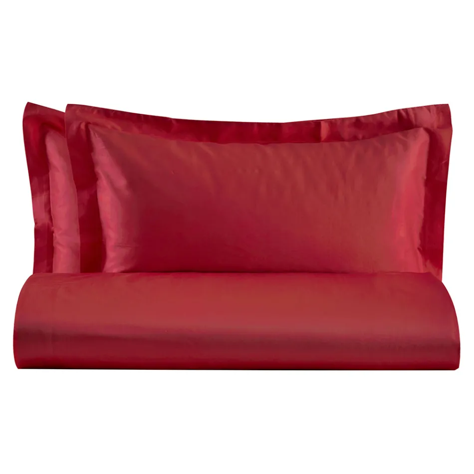 Juego de funda nórdica doble en satén 100 % algodón fabricado en Italia - Fluffy Viadurini