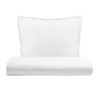 Juego de funda nórdica individual en puro algodón teñido en prenda con 1 funda de almohada - Delicacy Viadurini