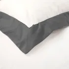 Juego de funda nórdica de una plaza y media en 100% algodón y 10% satén de algodón - Detalle Viadurini